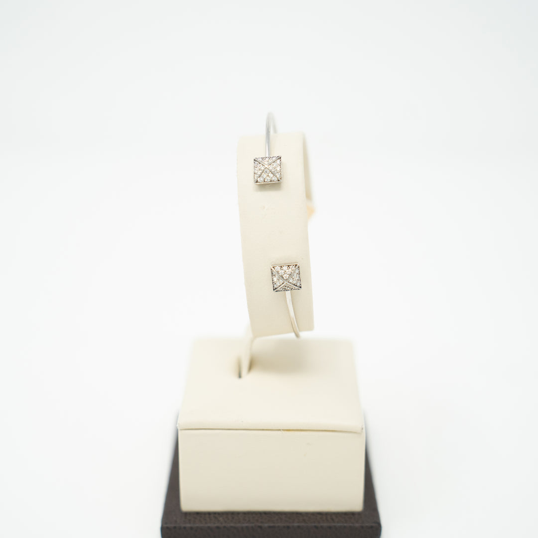 Square Pave Cuff bangle
