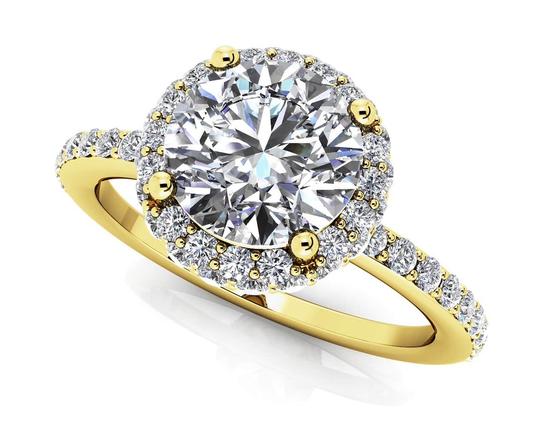 Round Ring with Halo