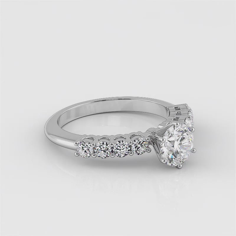 Romance Round Diamond Ring