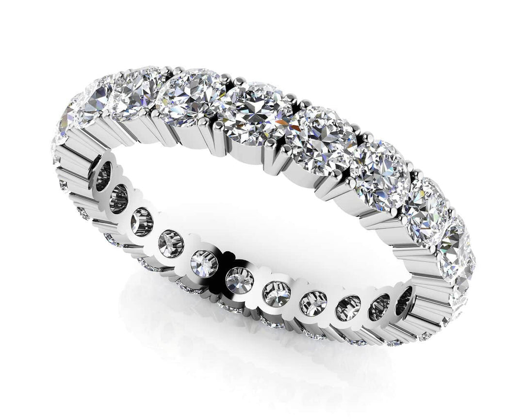 Four Prong Eternity Diamond Band