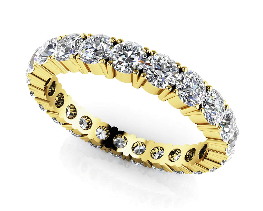 Four Prong Eternity Diamond Band