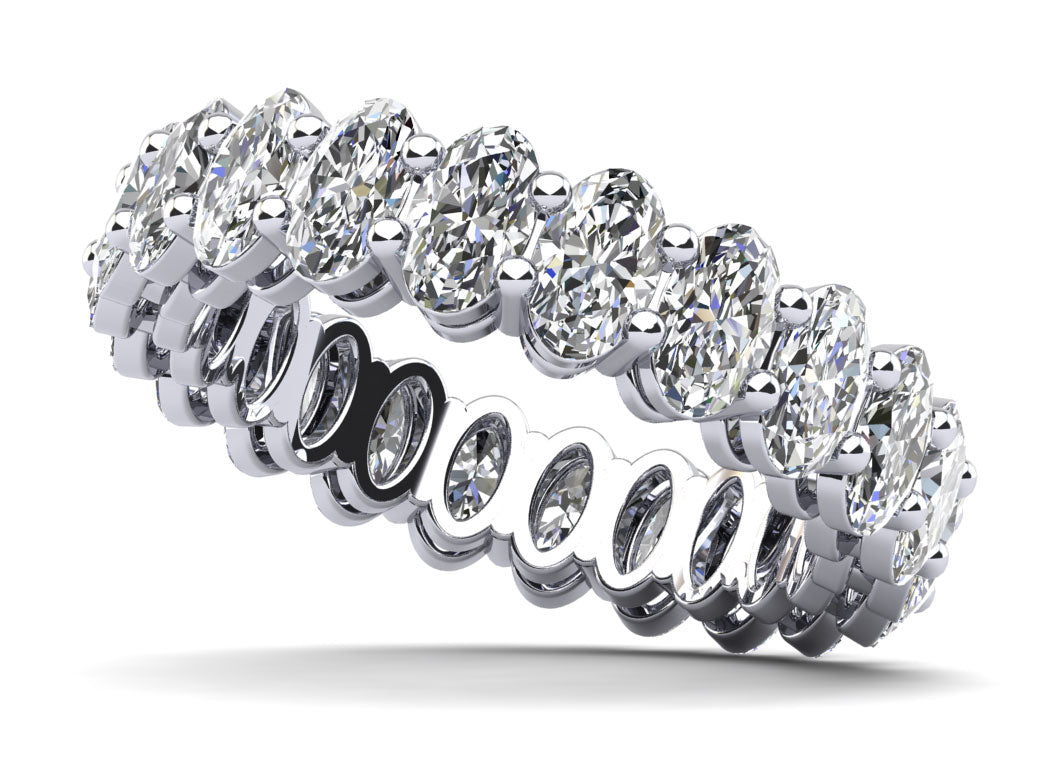 Oval Diamond Eternity Band