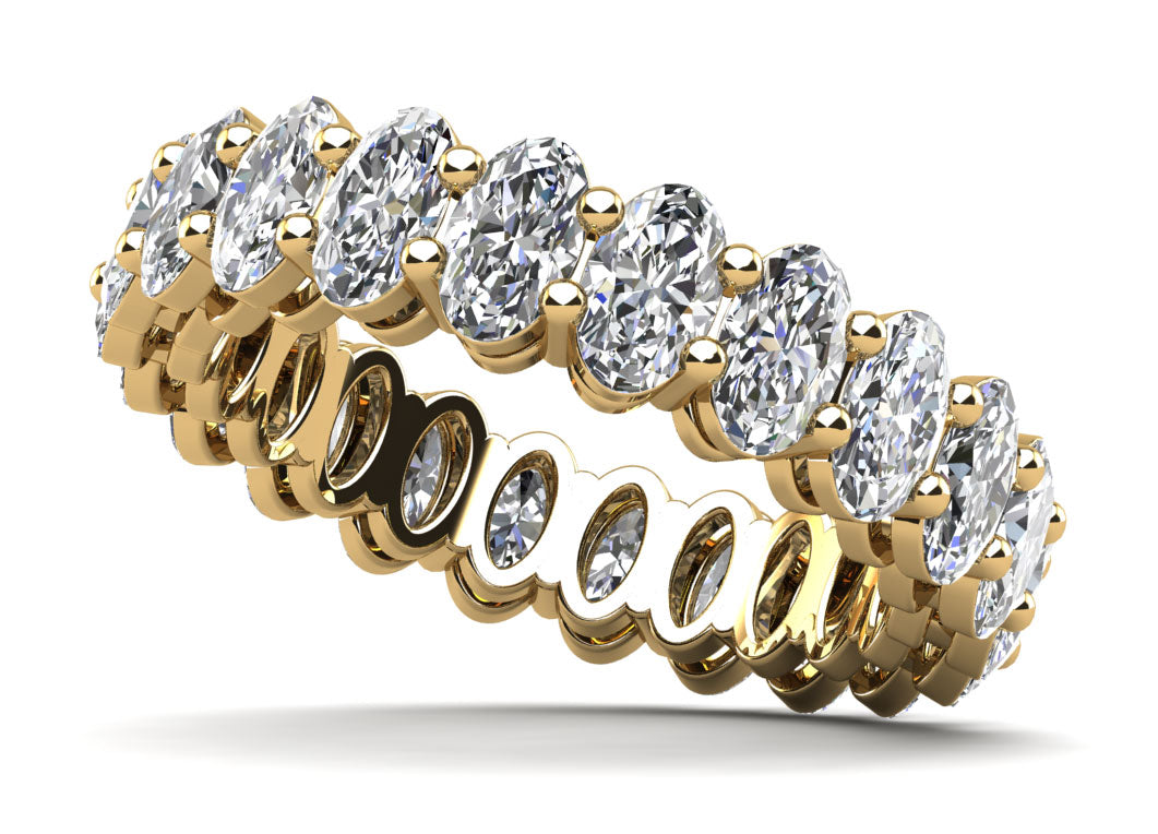 Oval Diamond Eternity Band