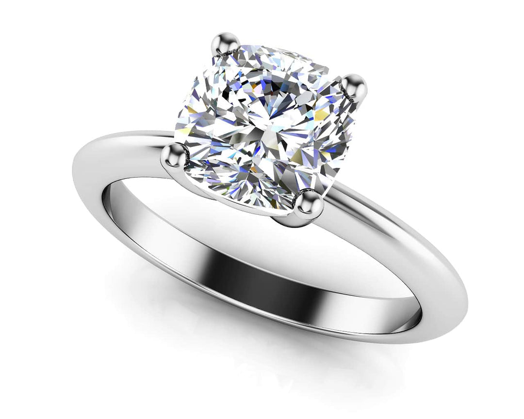 Cushion Solitaire Engagement Ring