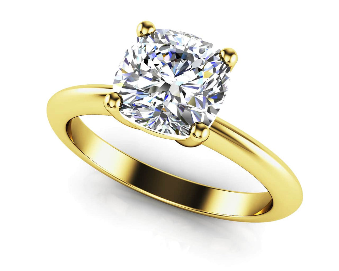 Cushion Solitaire Engagement Ring