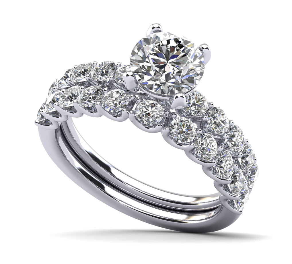 Round Diamond Bridal Set