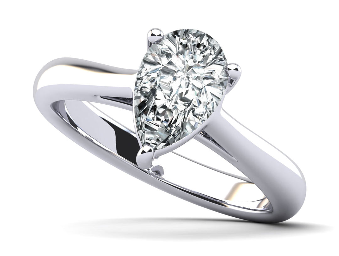 Pear Solitaire Engagement Ring