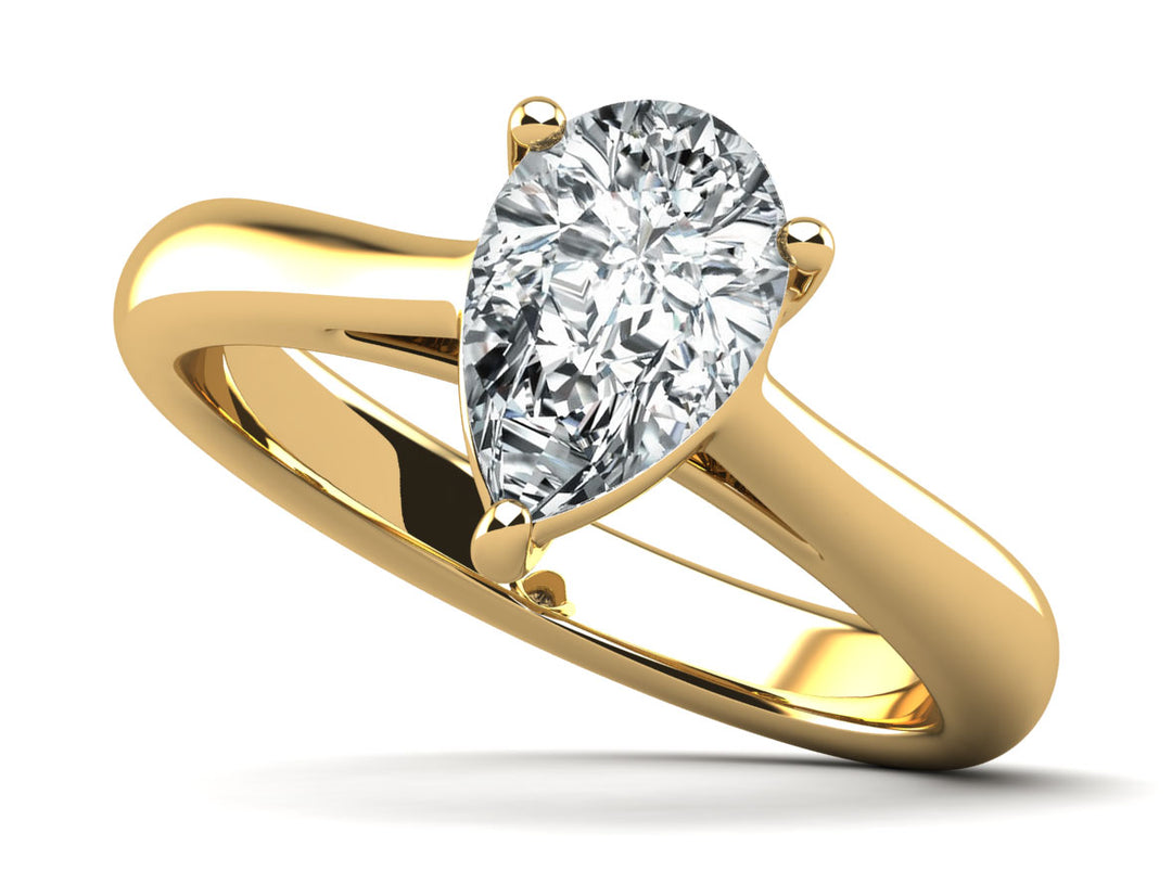 Pear Solitaire Engagement Ring