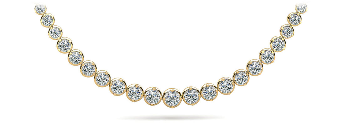 Elegant Diamond Tennis Necklace