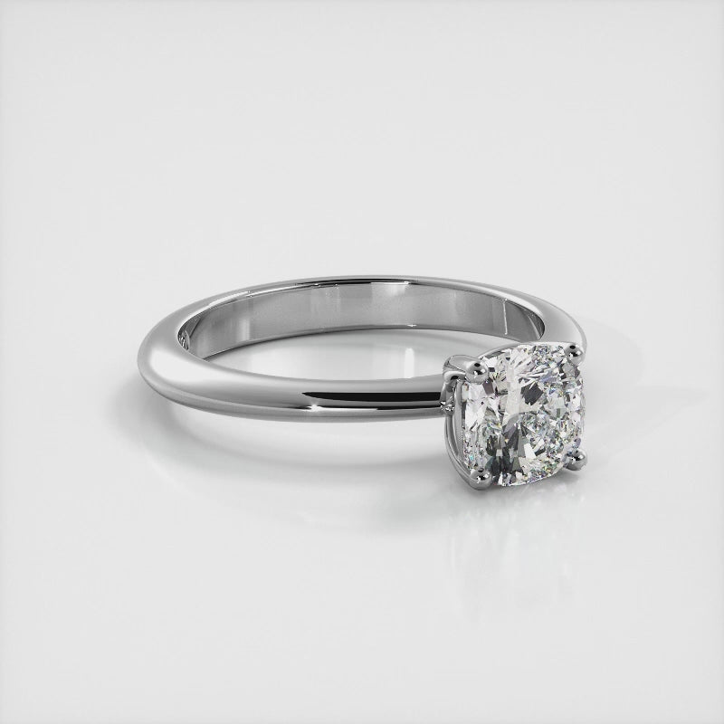 Cushion Solitaire Engagement Ring