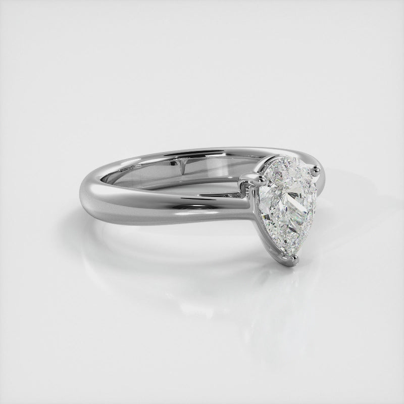 Pear Solitaire Engagement Ring